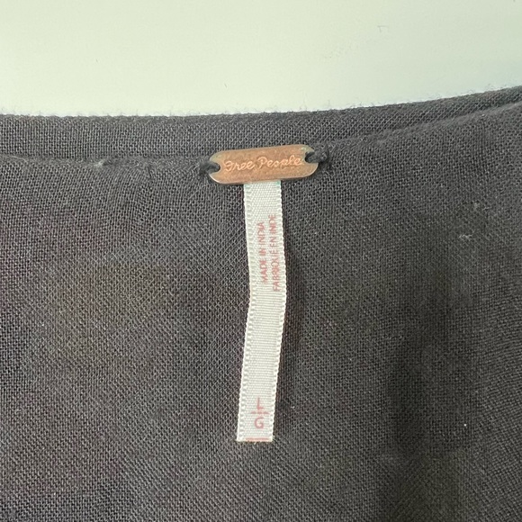 Free People Alice Yellow Floral Flowy Vested Dress Sz L - Picture 5 of 8